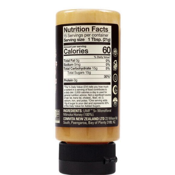 Comvita Manuka Honey UMF 5+ MGO 83+ Squeeze Bottle 11oz - Picture 3 of 4